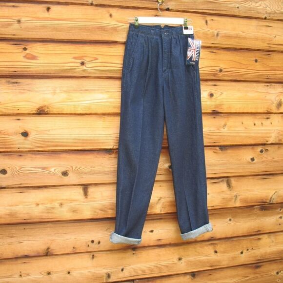 NWT Vintage 80's High Rise Tapered Leg Jea… - Picture 2 of 7